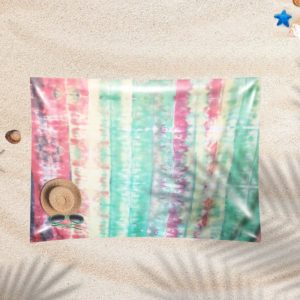 EASY SHEET – Multi-colored tie dye with Stripes