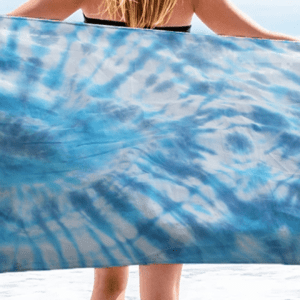 EASY SHEET - Aqua Blue Tie Dye - Girl in Wind